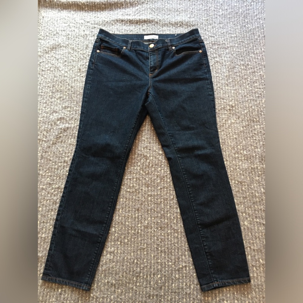 LOFT MODERN SKINNY DARK DENIM JEAN